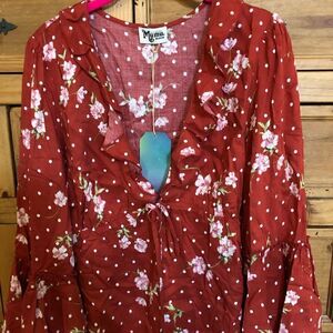 NWT Show Me Your MuMu Hayley Top Size Medium